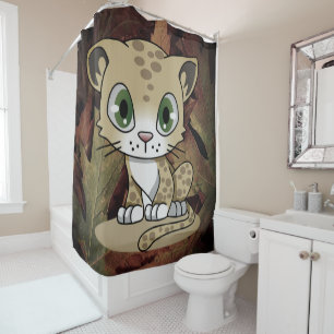 Shower Curtain Children's Cats