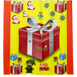 Shower Curtain Christmas