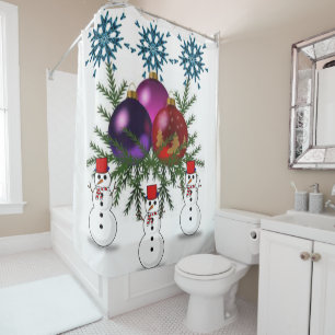Shower curtain Christmas