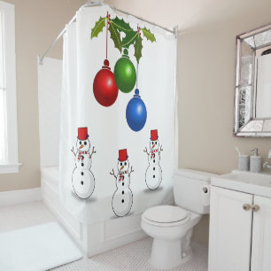 Shower curtain Christmas