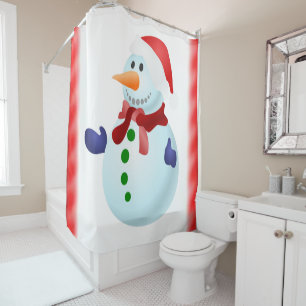 Shower curtain Christmas