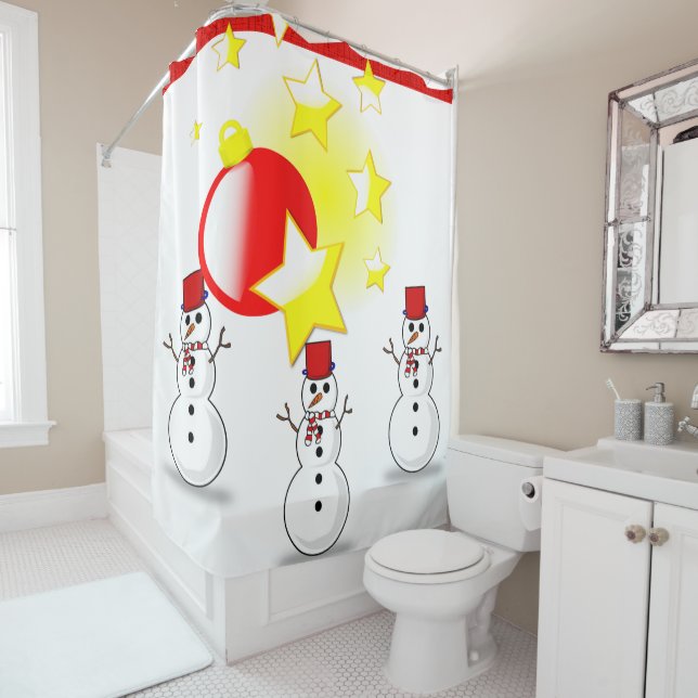 Shower curtain Christmas (In Situ)