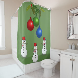 Shower curtain Christmas