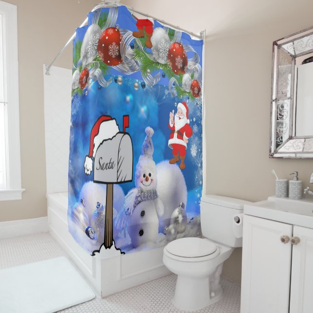 Shower Curtain Christmas (In Situ)