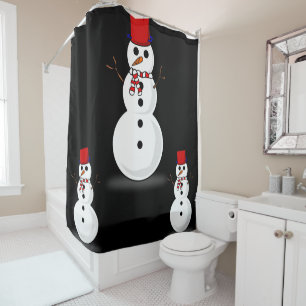 Shower curtain Christmas