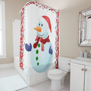 Shower curtain Christmas
