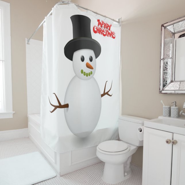 Shower curtain Christmas (In Situ)
