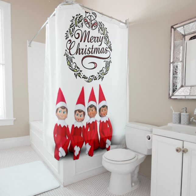 Shower curtain Christmas (In Situ)