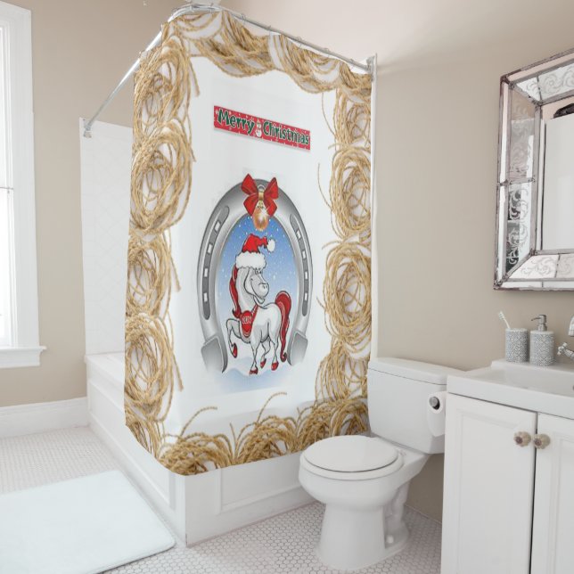 Shower Curtain Christmas (In Situ)