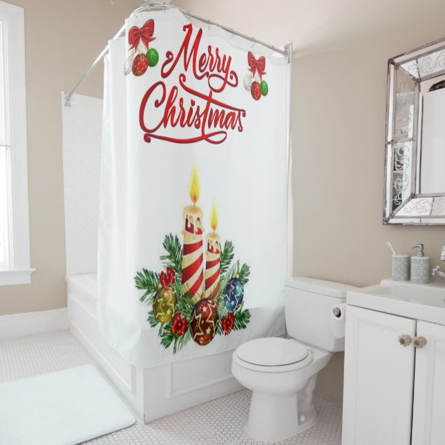 Shower curtain Christmas (In Situ)
