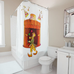Shower Curtain Circus Clown