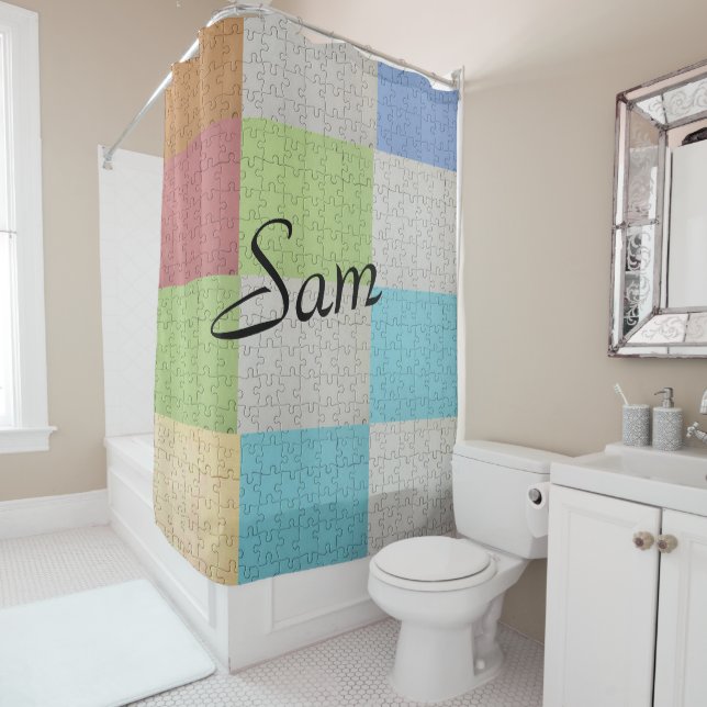 Shower Curtain Colours (In Situ)