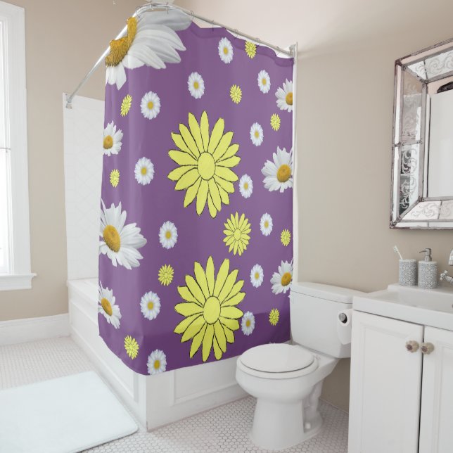 Shower curtain daisy (In Situ)
