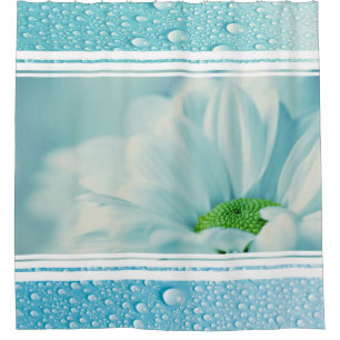 Shower Curtain/Daisy with Dew Drops Curtain