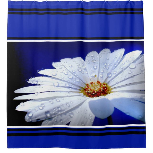 Shower Curtain/Daisy with Dew Drops Curtain (Front)