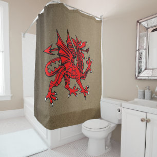 Shower curtain Dragon
