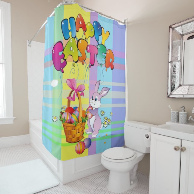 Shower Curtain Easter (In Situ)