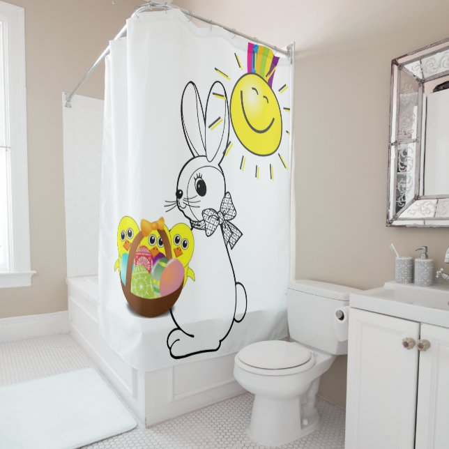 Shower Curtain Easter (In Situ)