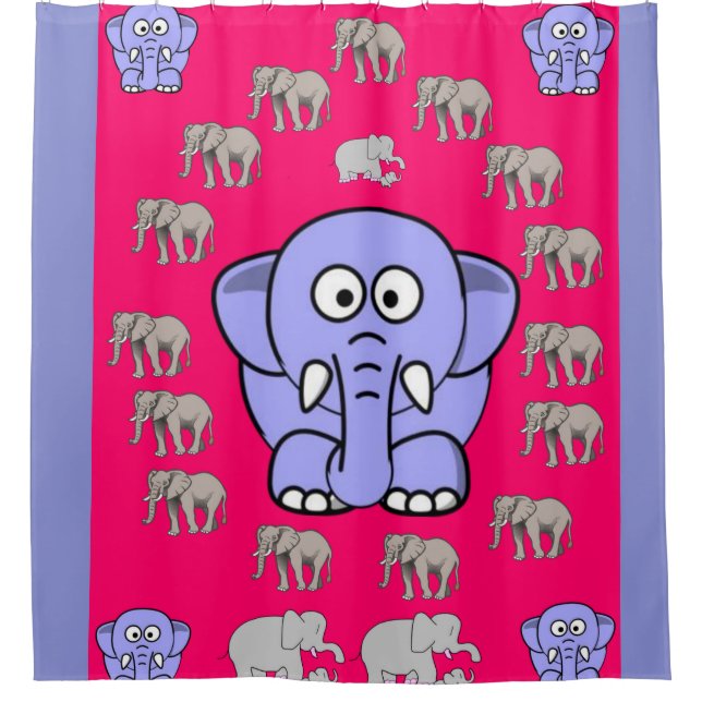 Shower Curtain Elephant (Front)