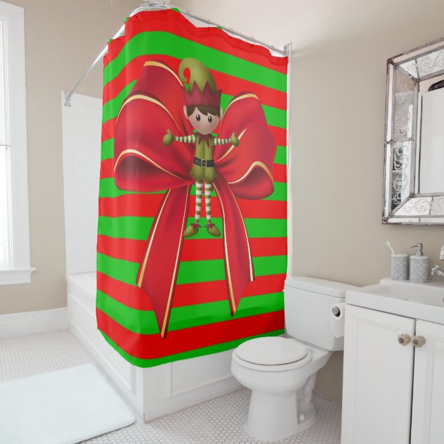 Shower Curtain Elf (In Situ)