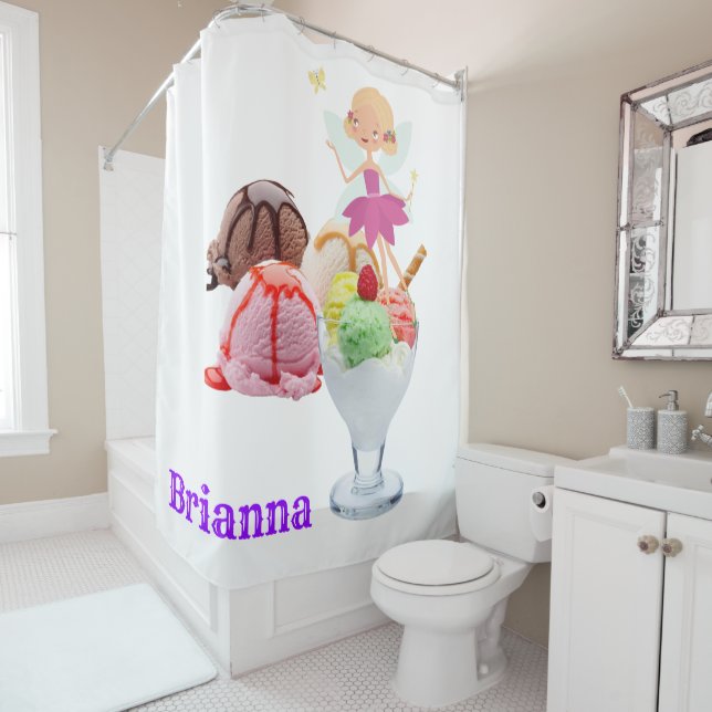 Shower Curtain Fairy Ice Cream (In Situ)