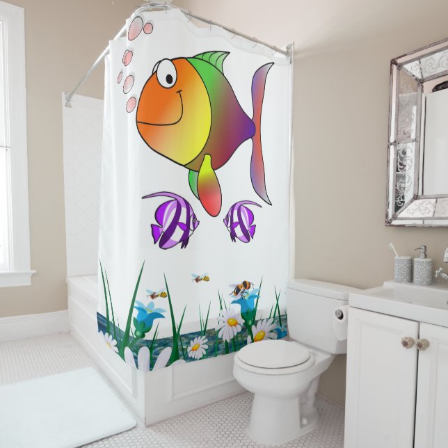 Shower Curtain Fish (In Situ)