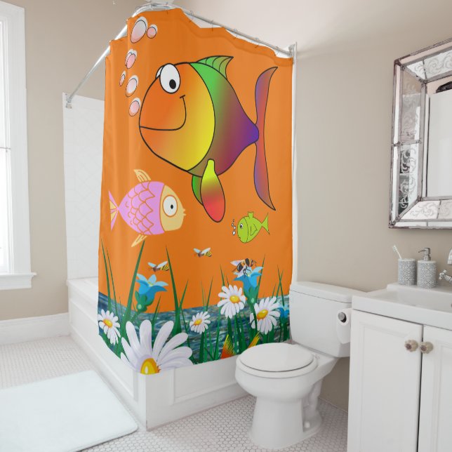 Shower Curtain Fish (In Situ)