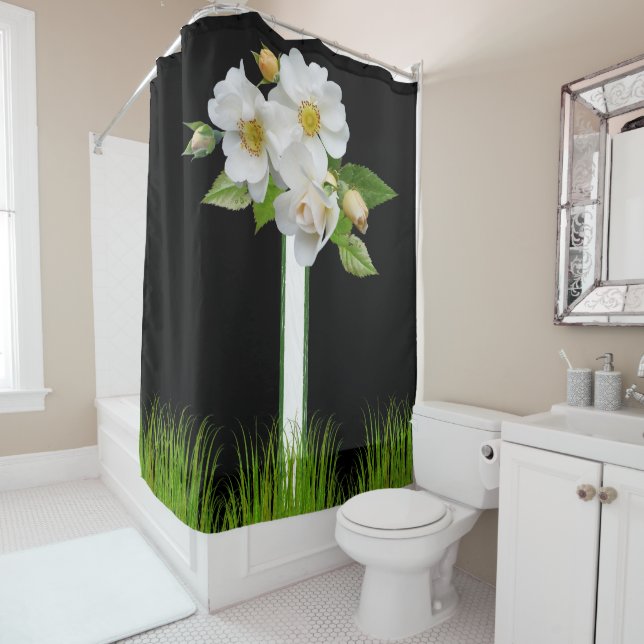 Shower Curtain Floral (In Situ)