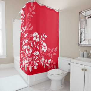 Shower Curtain-Floral Shower Curtain