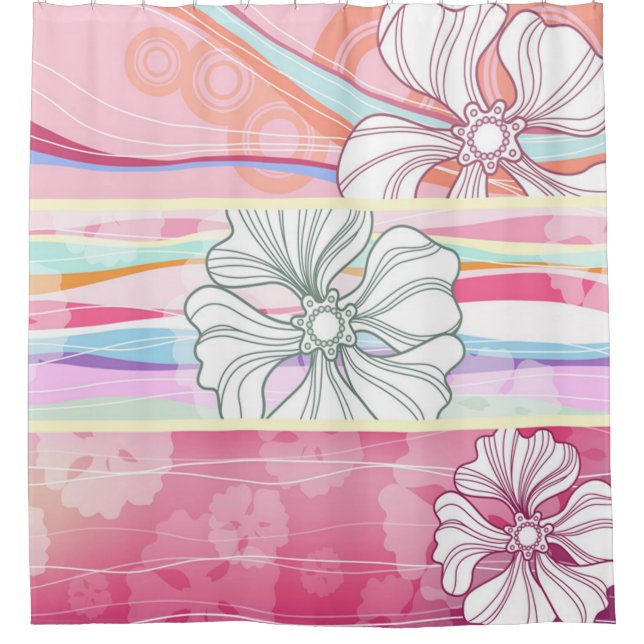 Shower Curtain/Flowers Curtain (Front)
