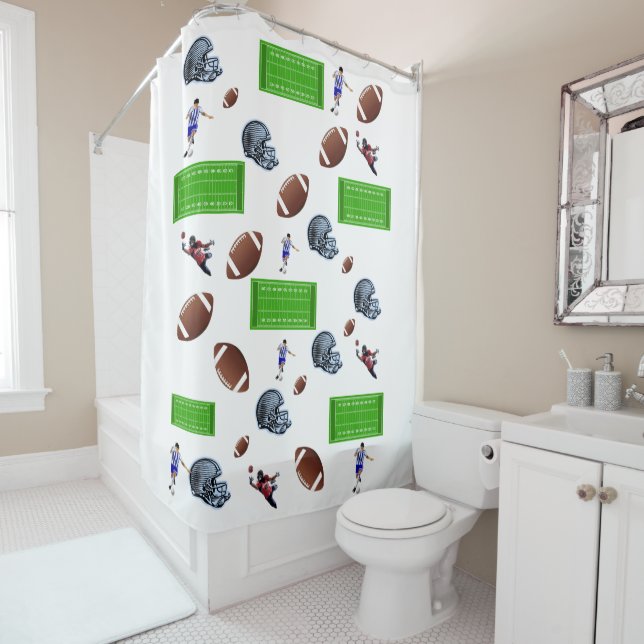 Shower Curtain Football (In Situ)