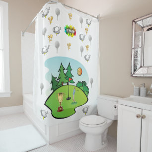 Shower Curtain Golf