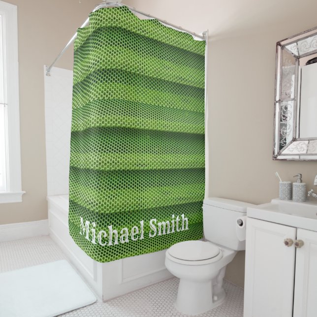 Shower Curtain Green (In Situ)