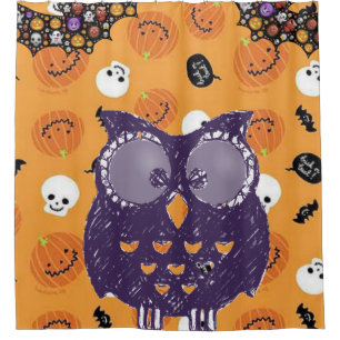 Shower Curtain Halloween