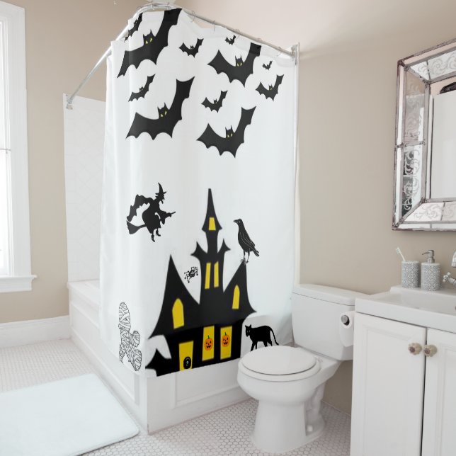 Shower curtain Halloween (In Situ)