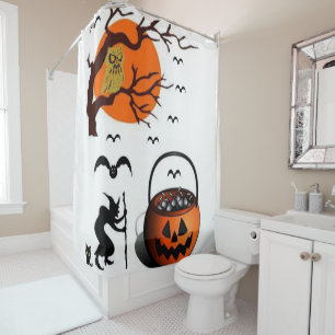 Shower curtain Halloween