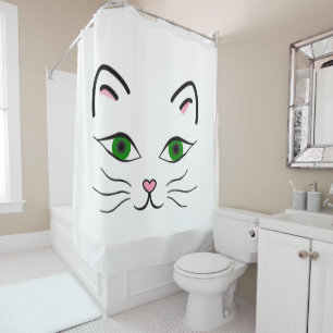 Shower Curtain - Kitty Face