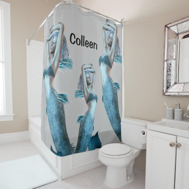 Shower Curtain Mermaid (In Situ)
