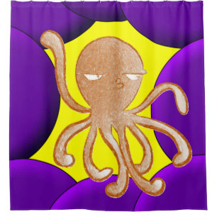 Shower Curtain Octopus