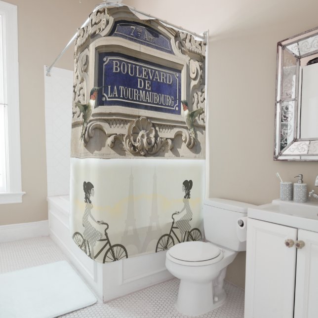 Shower Curtain, Paris, France, Shower Curtain (In Situ)