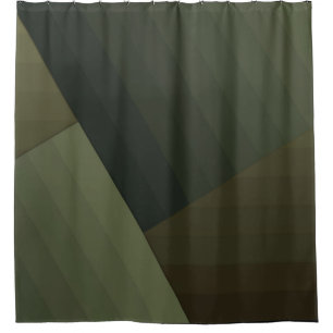 Shower Curtain,Patchwork, combined, olive, green Curtain
