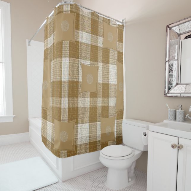Shower Curtain Plaid (In Situ)