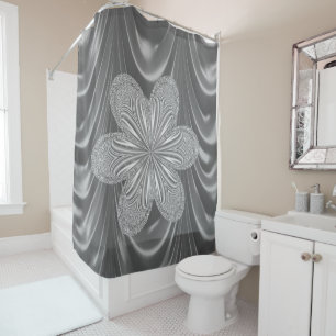 Shower Curtain Silver