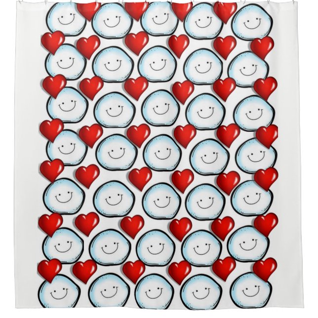 Shower curtain snowballs (Front)