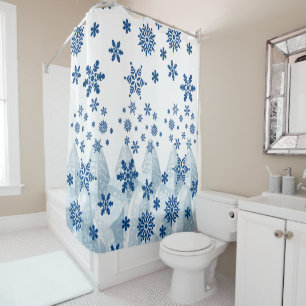 Shower Curtain Snowflakes