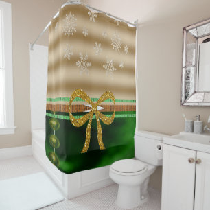 Shower Curtain Snowflakes
