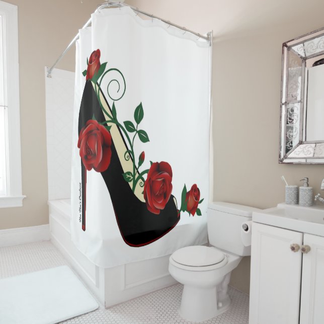 Shower Curtain - Stiletto Rose (In Situ)