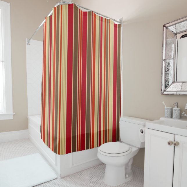 Shower Curtain Stripe (In Situ)