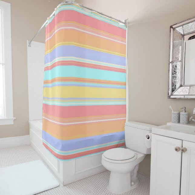 Shower Curtain Stripe (In Situ)