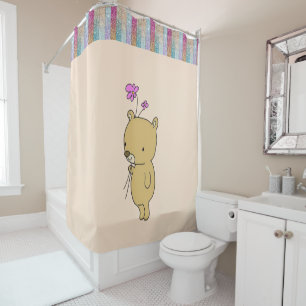 Shower Curtain Teddy Bear